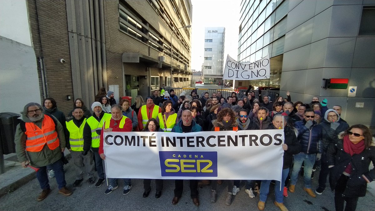 Intercentros de #cadenaser apoyando #huelga en #PrisaMedia