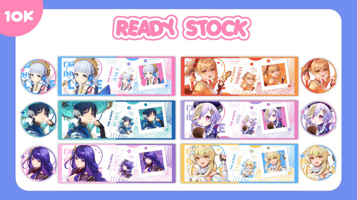 qisoka's tweet photo. boleh help rt? timaaciii<3

hai, aku bawa layout ready stock 2D (genshin, anime, vtuber, etc) nih yang bisa di take di jam 17.00 wib. pricenya 10k/each get ava png only ya, untuk payment bisa qris &amp; e-wallet. mari jajannnnn><

#zonauang #zonaba https://t.co/fALuA3FwqO