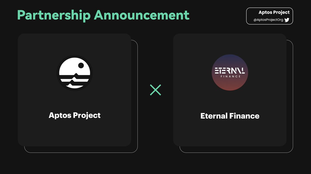 AptosProjectOrg's tweet photo. 🥳We’re excited to announce our partnership with 
@eternalfinance_ 

First Automated and Leveraged Yield Farming Protocol built for PancakeSwap #Aptos
Website：https://t.co/3wNsPojCLi

🎁🎁Airdrop is coming！

💯Like &amp; Retweet to support us! 

#Aptos #DeFi #LFM https://t.co/A0fPL6bHPb