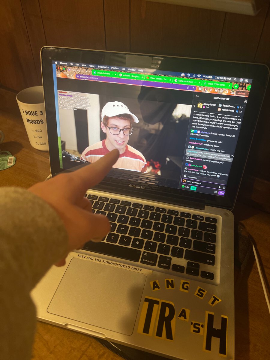 willuigi69's tweet photo. my laptop was stolen in DTLA today and what i’ll miss the most is Pointing at Pointcrow streams https://t.co/cz1VvSZLXd