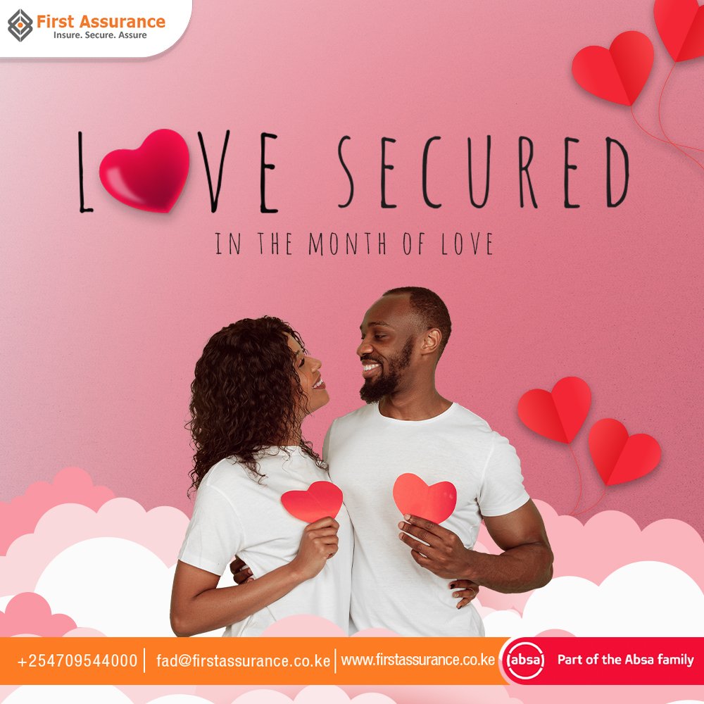 First_Assurance's tweet image. Happy new month! 
In this month of love, secure what you love and care about with us.

Learn more about what we have to offer via firstassurance.co.ke  

#Insurance #LoveSecured #FirstAssurance