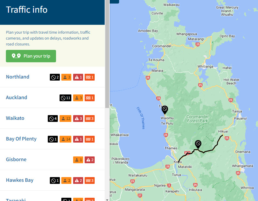 Waka Kotahi NZTA Waikato/BoP on Twitter "SEVERE WEATHER EVENT UPDATE