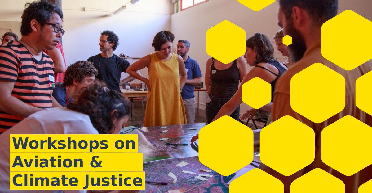🗓️HOST A WORKSHOP about aviation ✈️ 
for your organisation, school or university! 

Learn about facts &amp; arguments showing the urgency of reducing flights in a just way. 
We bring the speaker, you bring the listeners! 
👉stay-grounded.org/training/works…