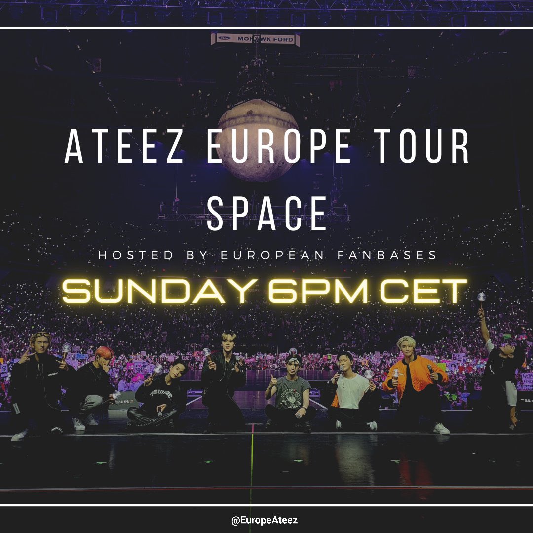 Ateez in Brussels on Twitter "[ATEEZ EUROPE TOUR SPACE] ATINY! You