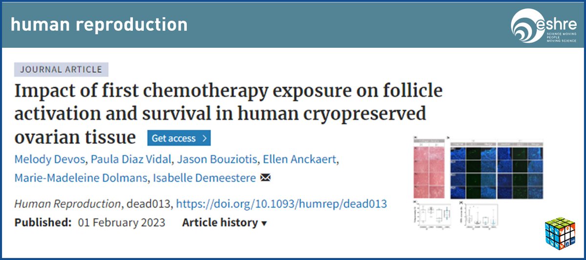 🚨 New Lab Publication Alert!!⭐️⭐️⭐️ 📝@MelodyDevos article on the impact of chemotherapy exposure before OTC on follicle activation and survival 👉academic.oup.com/humrep/advance… #fertility #oncofert #reproteam #science #research #chemotherapy #phdlife @SIGFertPreser @eshre