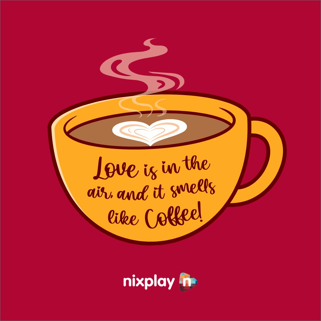 I love you a latte! #Nixplay #NixplayValentine