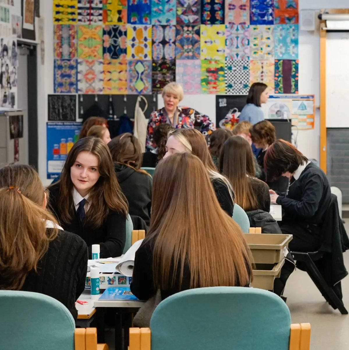 Beautiful photos from a day with @LarbertHigh pupils building a collective vision towards a memorial to Covid for #RememberingTogether @greenspacescot