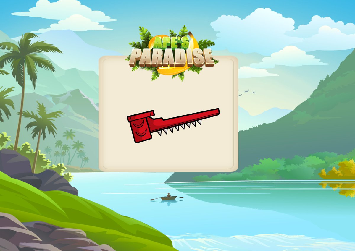 Ape Paradise kicks off with 3 farm implements after which new tiers will be added regularly!

Tier 3 - Banana reaper: No need for manual banana harvesting as the reaper increases harvesting efficiency.

More: apesparadise.com

#apesparadise