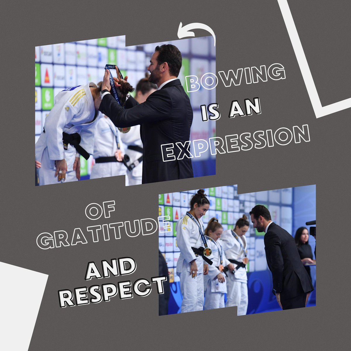 Bowing is an expression of gratitude and respect. 🥋 🤝🏻

#Judo #JudoPortugal #Portugal #Sport #RoadtoParis2024 #Olympics #OlympicsQualifier #Respect