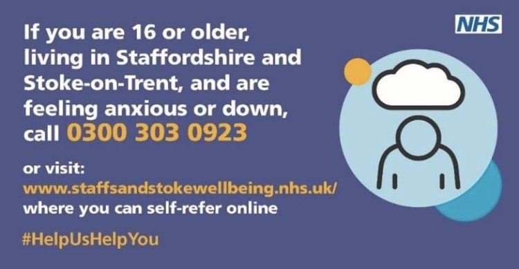 It’s #timetotalk day. If you’re struggling with your mental health there is lots of support out there
