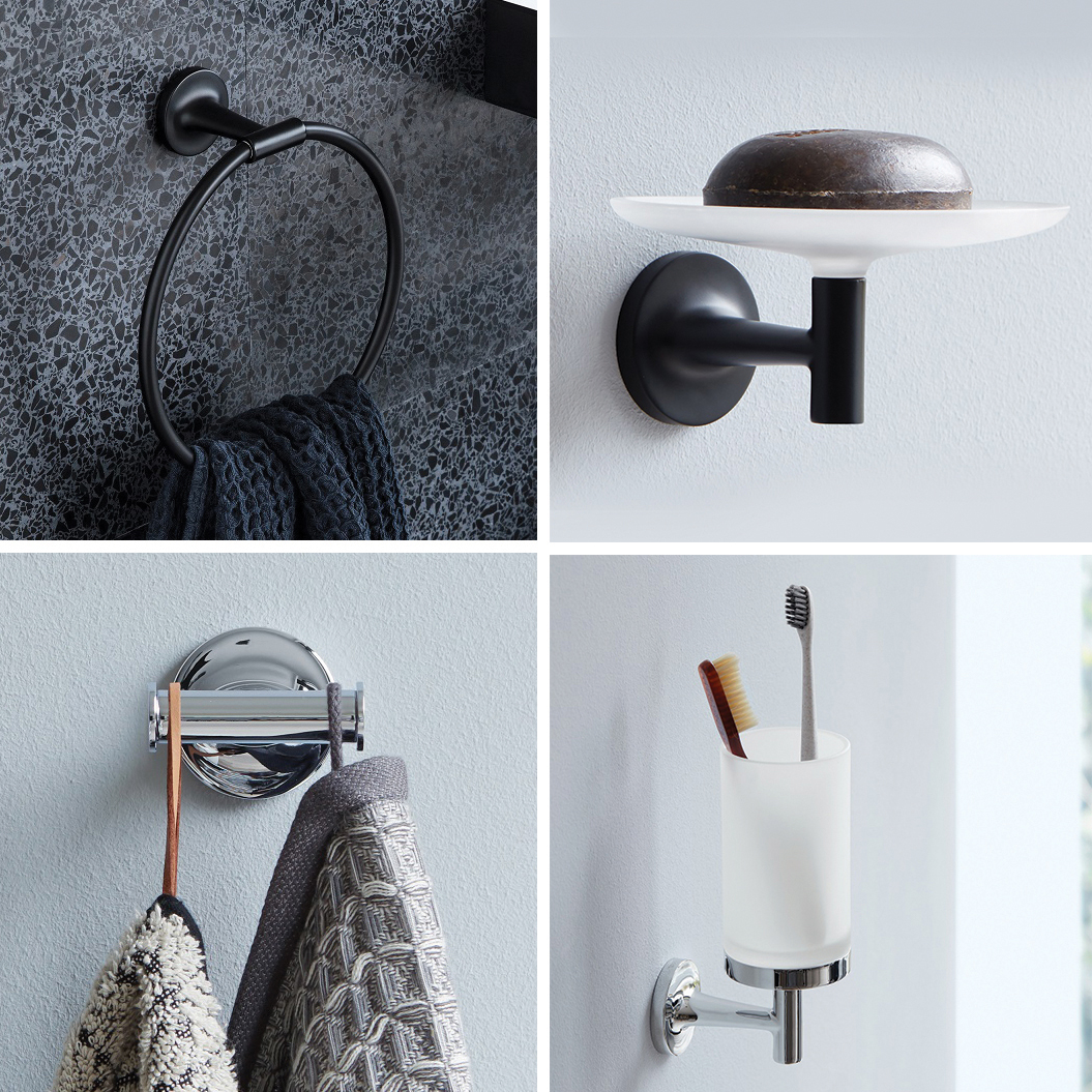 A design statement in the modern bathroom, #StarckT accessories combines functional rigor w/organic forms. Reminiscent of the branching shape of a tree, the T shape is the defining feature of the versatile fcld.ly/qknvmw8 #PhilippeStarck #Duravit #StarckT