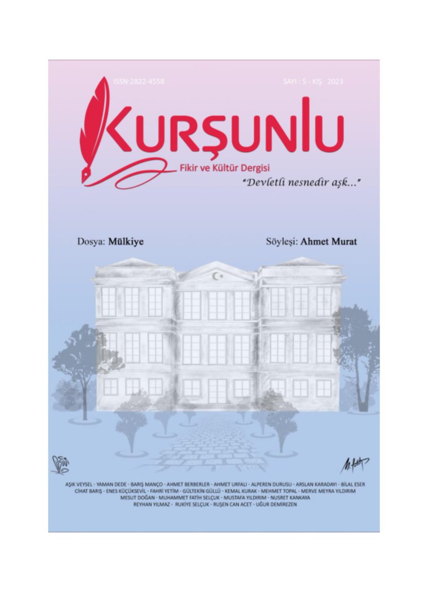 Yeni sayımıza @Dergilik uygulamasından da erişebilirsiniz!
@kursunludergi

open.dergilik.com.tr/magazineDetail…