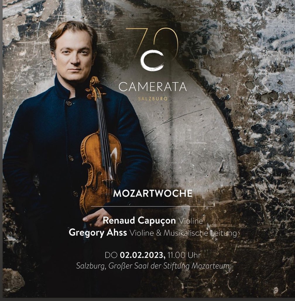 The 5 Mozart Violin concerti in Salzburg!