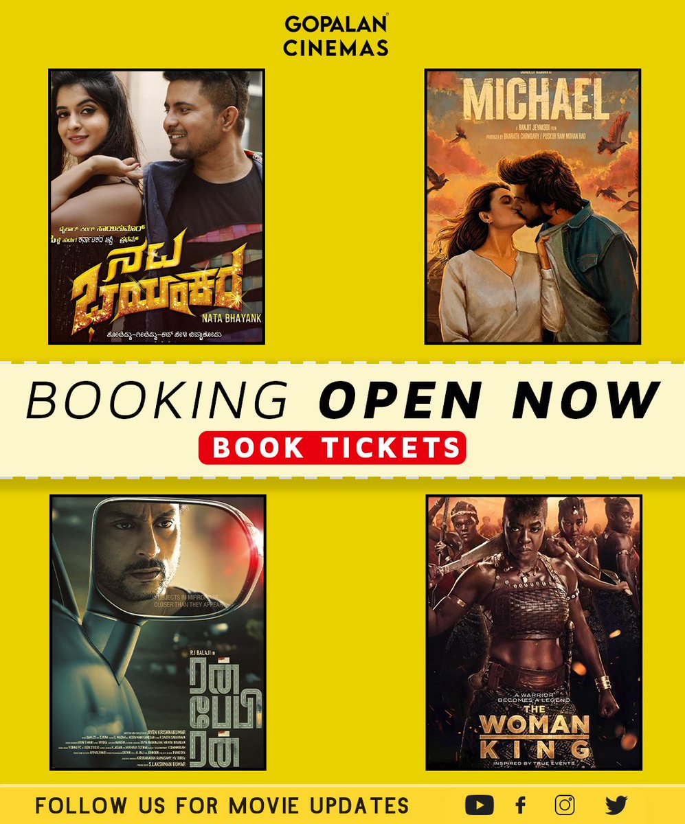 Booking Open Now...
Many more exciting movies are coming your way this week! Which movie are you most excited about? Let us know in the comments!
.
.
.
#gopalancinemas #movie #bookingopen #movie #entertainment #bestmovie #bestcinema movie #film #cinema #movies #actor #love