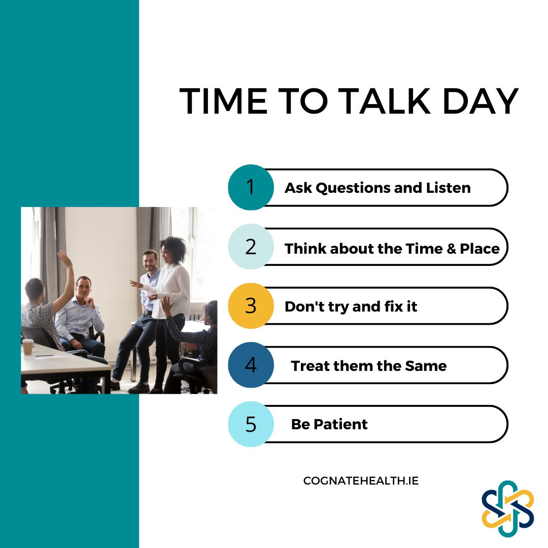 Today is #TimetoTalkDay , There is no right way to talk about mental health, however, these tips can help make sure you are approaching it in a helpful way.

#mentalhealth #MentalHealthAwareness #OccupationalTherapy