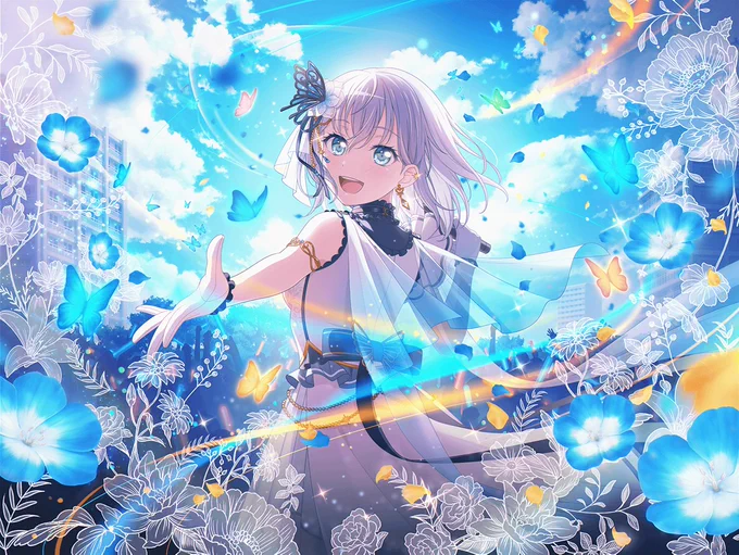 ましろちゃんはこのカードからこの背中と振り返るましろちゃんよきよき、表情ほんとよい 