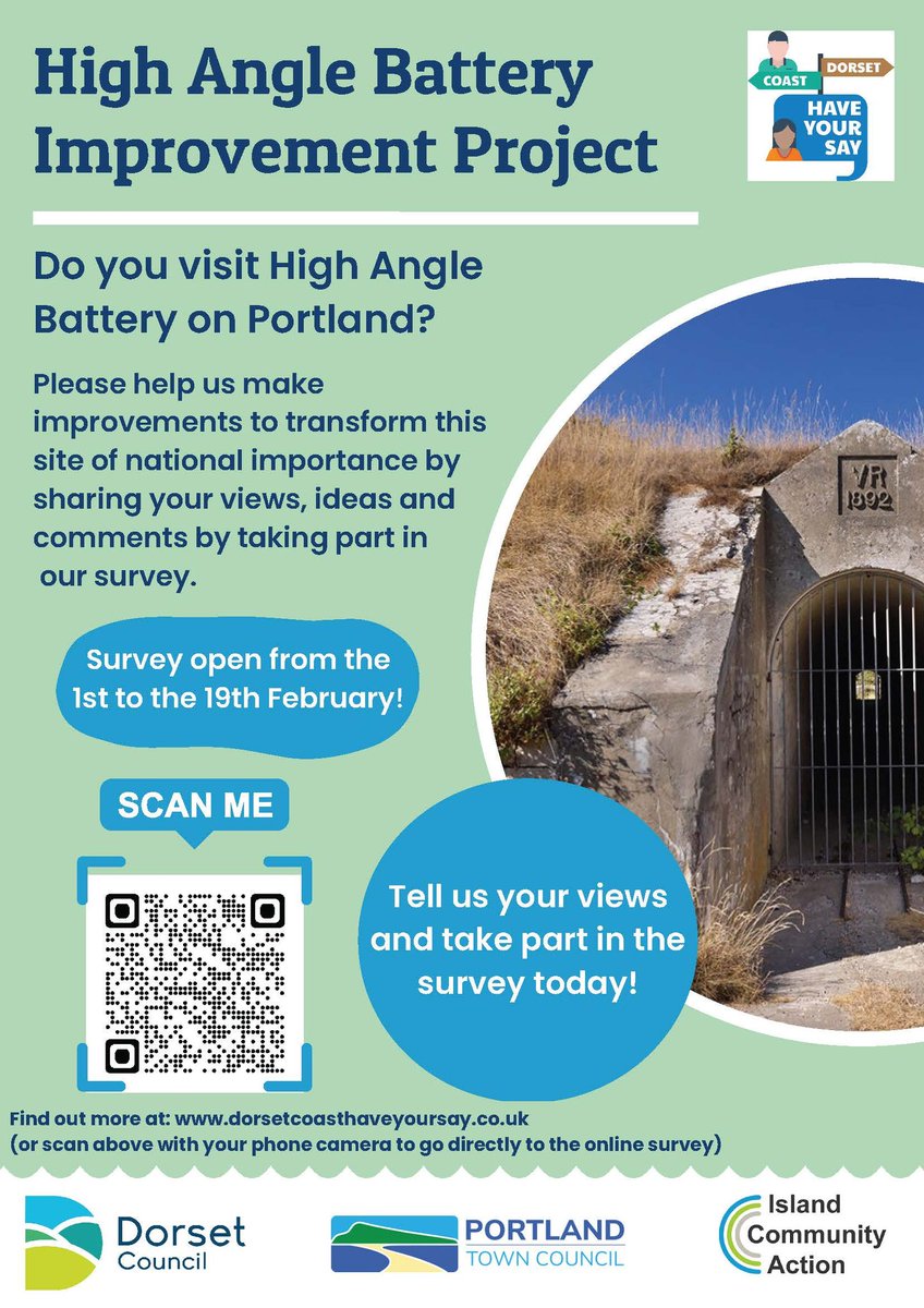 ***HAVE YOUR SAY IN DETERMINING THE FUTURE OF PORTLAND'S HIGH ANGLE BATTERY***

dorsetcoasthaveyoursay.co.uk/high-angle-bat…