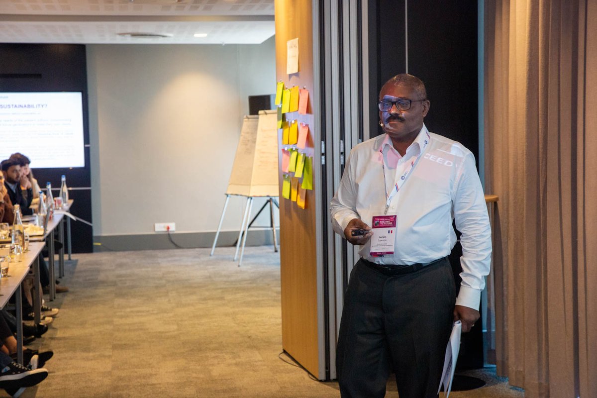 IELAWORLD's tweet image. During #IELAWS23, IELA Board Member Lucien Lawson with Clamageran Foirexpo France, with the collaboration of @OrpheeBeinoglou Greece,  presented the session on #sustainability and what IELA is doing on the journey to Net Zero Carbon Events 
#exhibitionlogistics #nzce #logistics