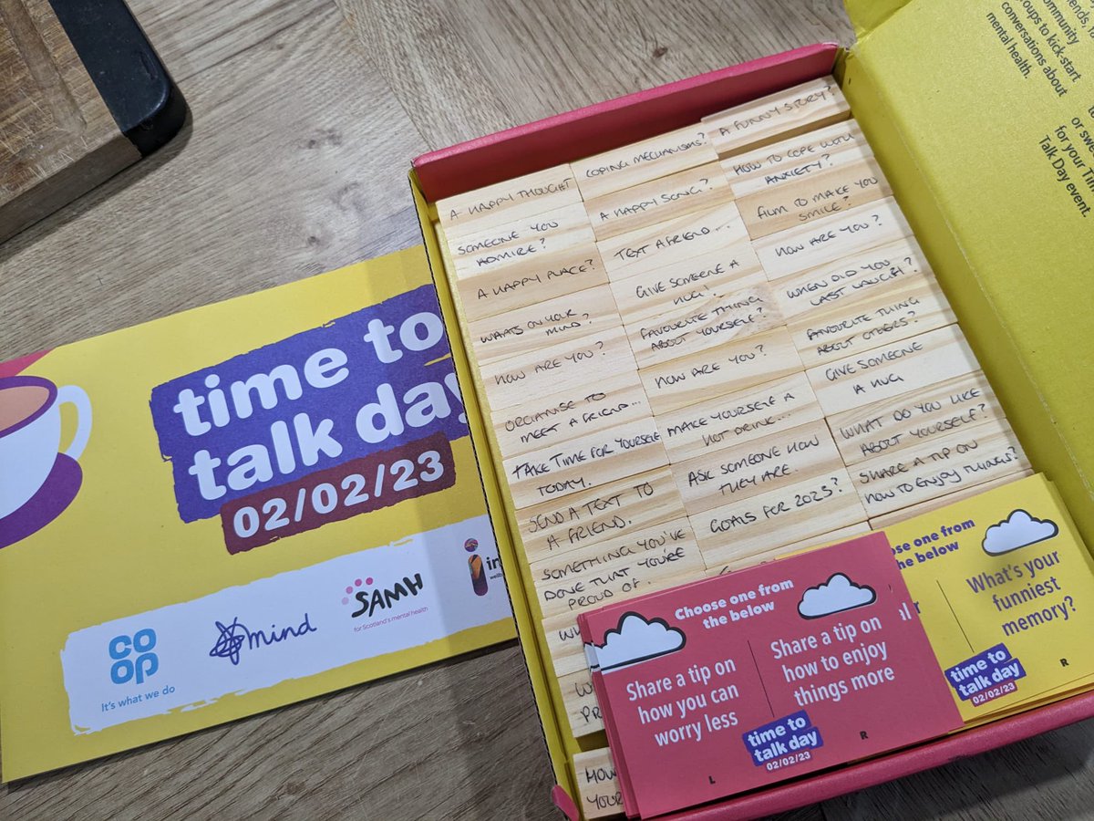 jill_sowden's tweet photo. Time to Talk Day ✨ Good luck @FochLhanbMP Kym in highlighting the importance of talking with your group! 🌟@coopuk @Tom_MPM @mylesmacd01 #fochabers #TimeToTalk https://t.co/4f70xZaqM1