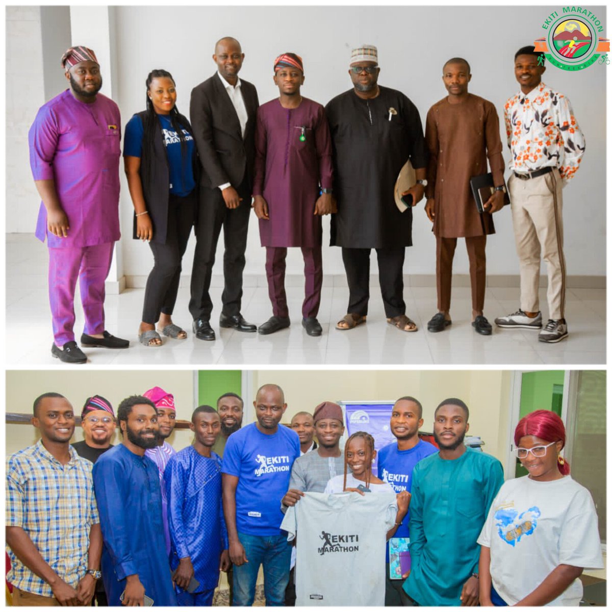 ekitimarathon's tweet photo. Few weeks ago we met at the governor's office after a meeting was with the SA on innovation and the GM sport council iro the Marathon 2023. A number of approvals still pending. And until we get a final nod, we shall be careful to make any commitment that might change again. https://t.co/TuLIi37Rag