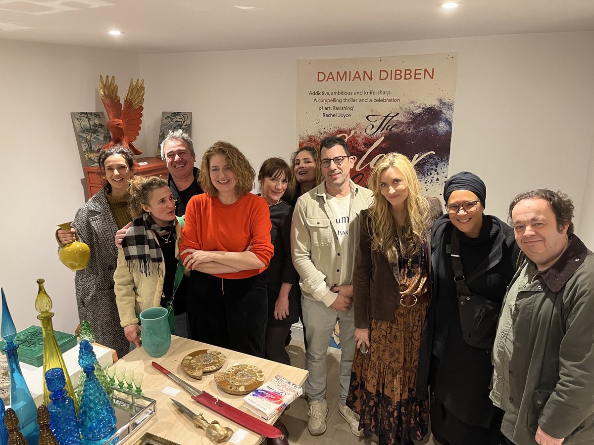 Stars including @nataschaandsons, Anna Chancellor and @goldarosh assembled last night for the launch of The Colour Storm by @DamianDibben at a pop-up selling unique pieces created by the author bookbrunch.co.uk/page/article-d… (£)
