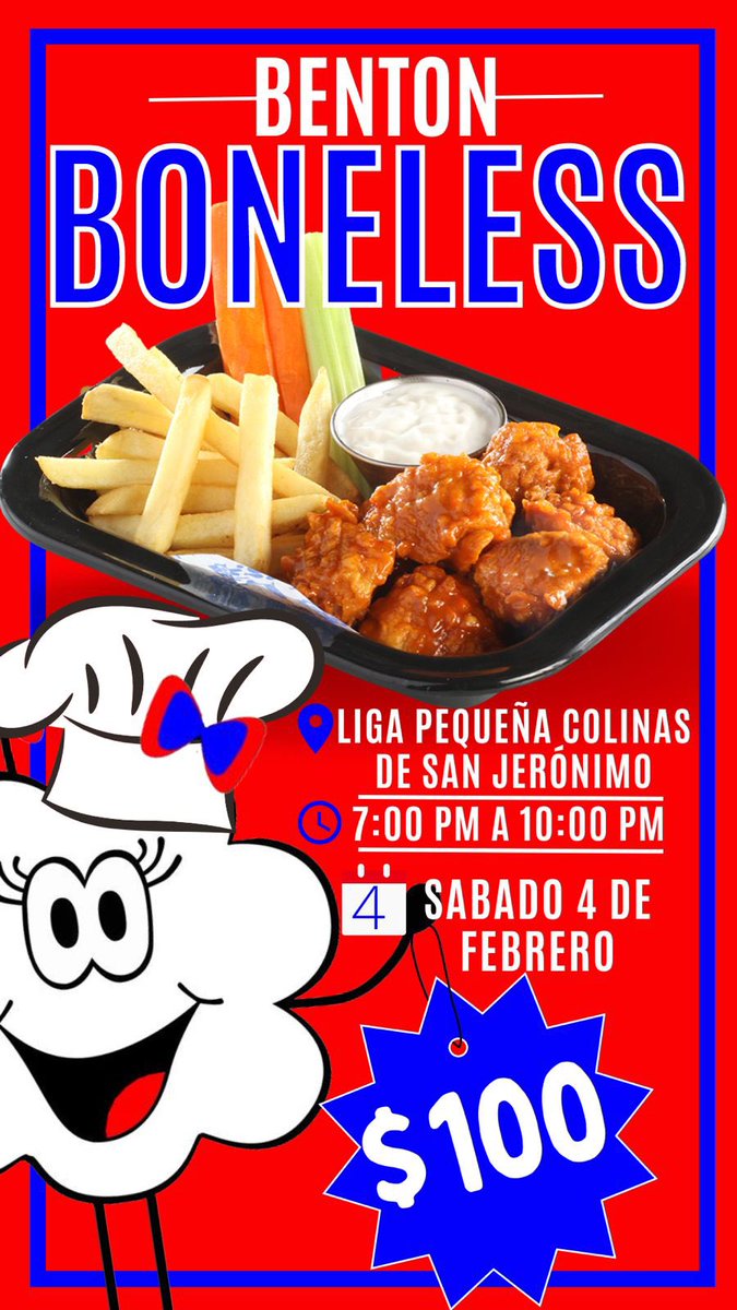 LaBentolina's tweet photo. Nada mejor unos boneless de la Bentolina, acompáñanos este sábado 4 de febrero✨ LOS ESPERAMOS 🌀 https://t.co/9LwEhKUMpP