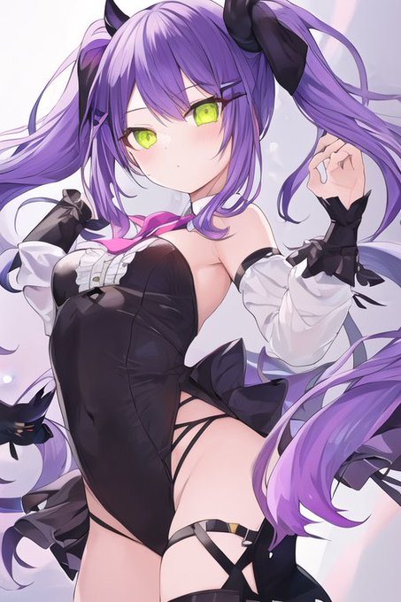 #ツインテールの日2023#常闇トワ  AI手を直したい 