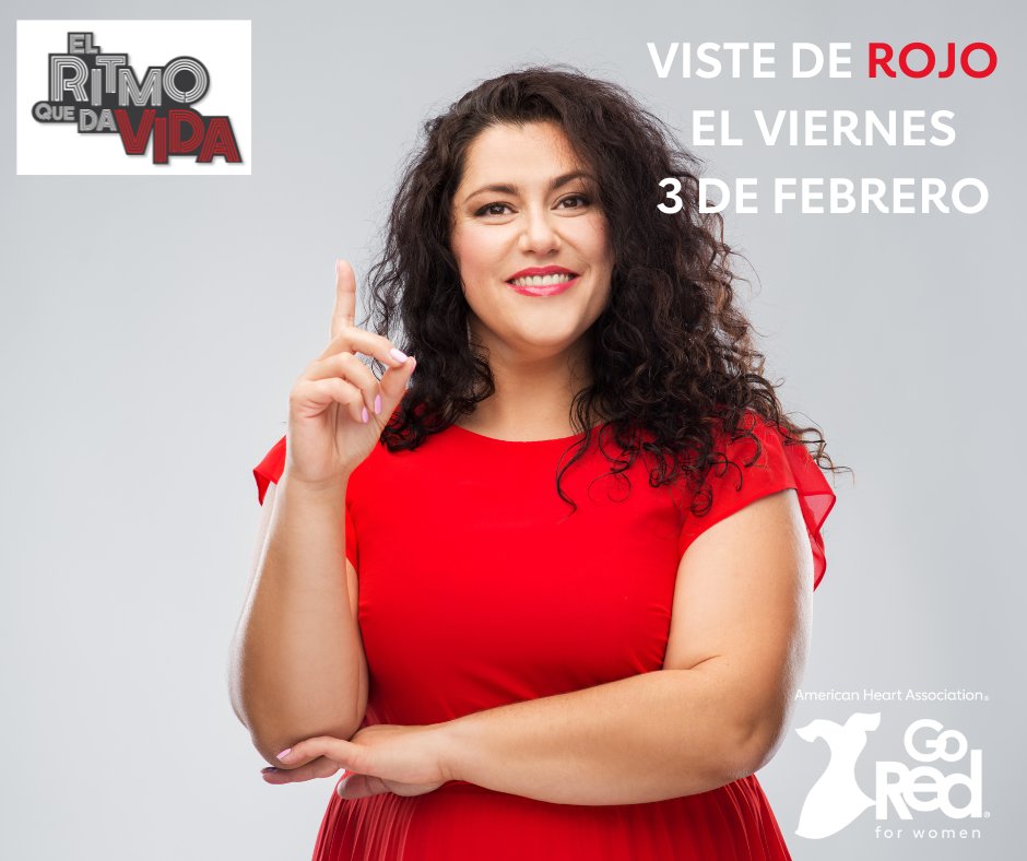 PoRtAvOz's tweet photo. 📌EL 3 DE FEBRERO
Comparte tu apoyo en las redes sociales con #WearRedAndGive y #PHXGoRed y visita https://t.co/h2yrBoSFba para donar y apoyar la labor de la American Heart Association para salvar vidas. 💃 ♥️ https://t.co/cE1NAGxDoL