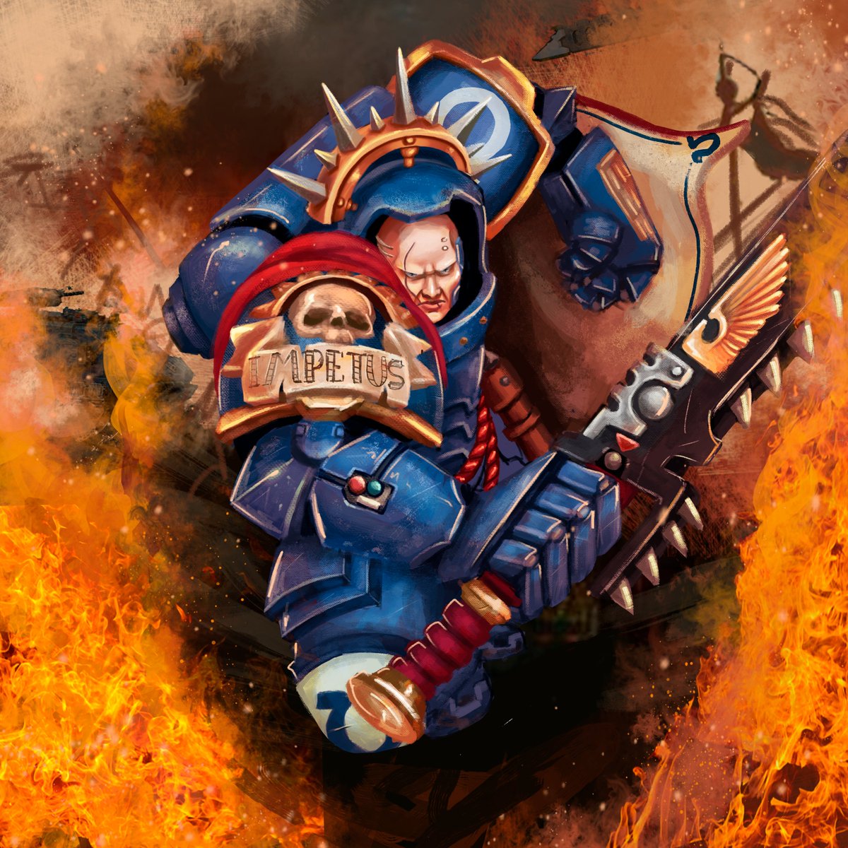 first warhammer art! 

#commissionsopen #warhammer40k #digitalpainting