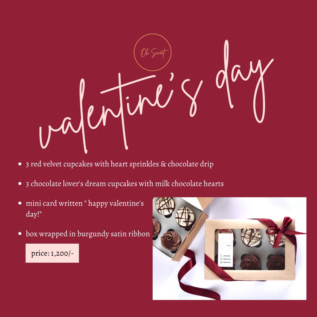 ohsweet_ke's tweet photo. @beth_kasinga 💕Valentine’s Day cupcake gift boxes for ✨1200/-✨ 
☎️0725665371 or DM us to order! https://t.co/udirRvV4Tv