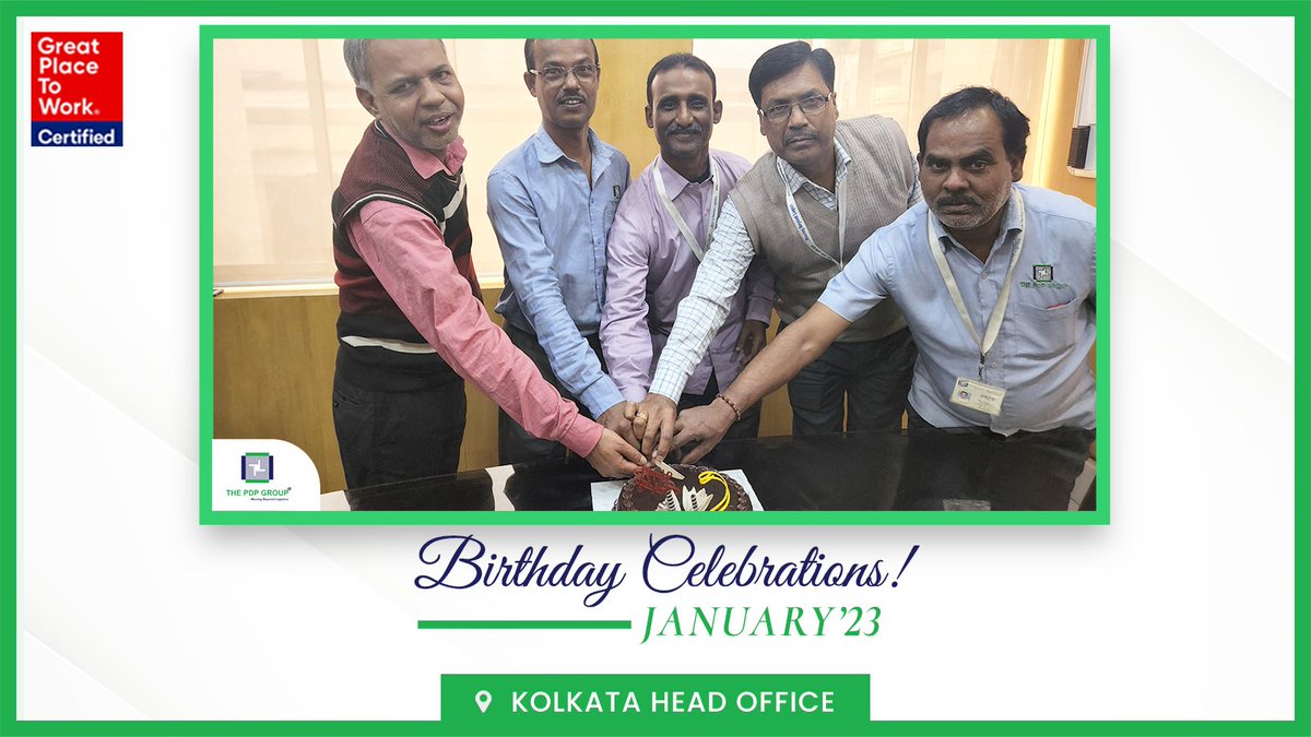 ThePDPGroup's tweet photo. #HappyBirthday to all January born #PDPians! We hope you all have a fantastic year ahead!
#officebirthday #OfficeBirthdayCelebration #lifeatpdp #officeevents #employeeengagement #GreatPlaceToWork https://t.co/NszwJxjpvS
