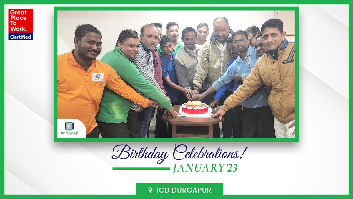 ThePDPGroup's tweet photo. #HappyBirthday to all January born #PDPians! We hope you all have a fantastic year ahead!
#officebirthday #OfficeBirthdayCelebration #lifeatpdp #officeevents #employeeengagement #GreatPlaceToWork https://t.co/NszwJxjpvS