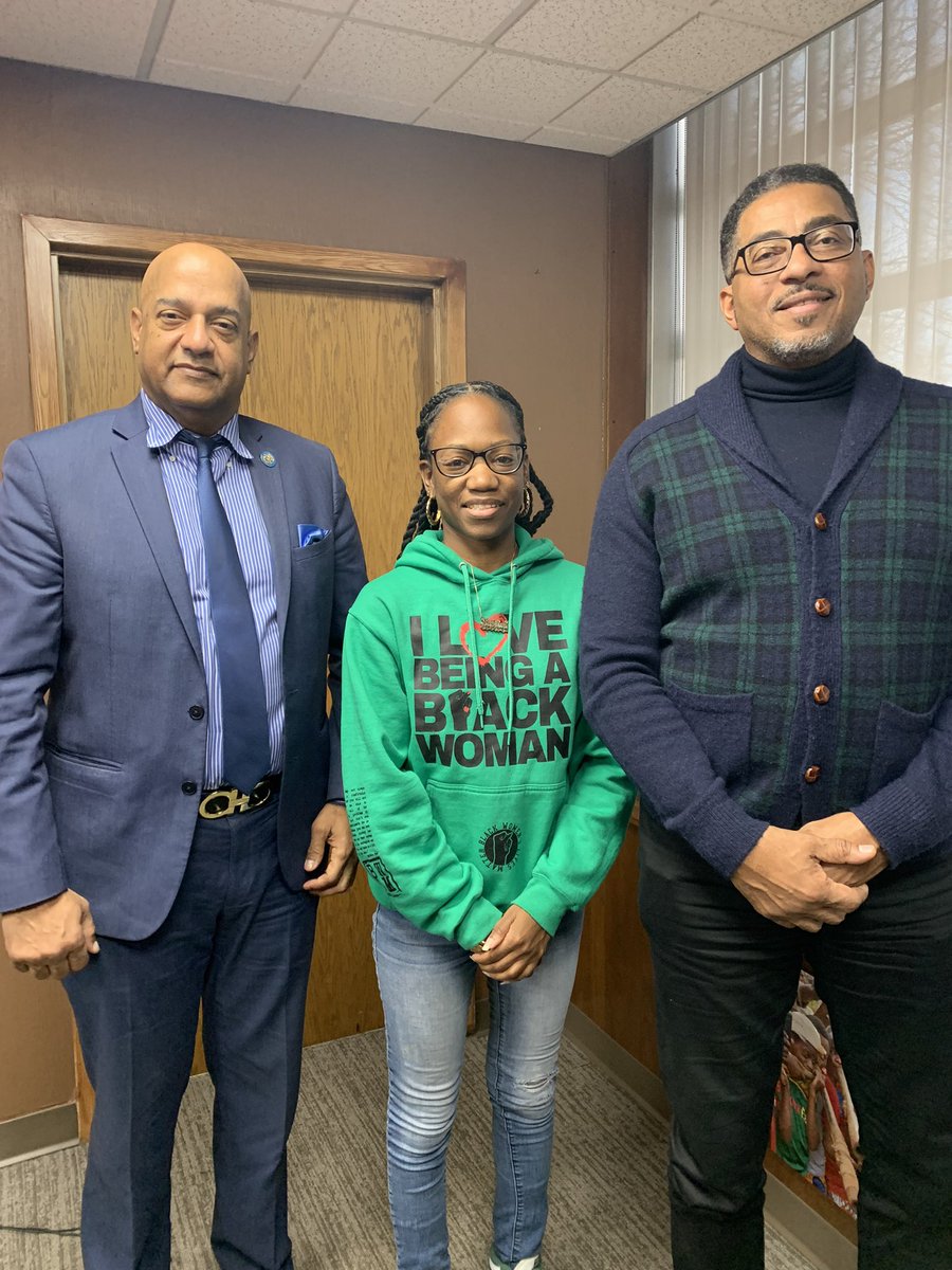 Ramon Santos, Asst. to the County Executive, and Sabrina Charles-Pierre VP ERCSD School Board met with me yesterday to discuss how we can help our immigrant students experience a smooth and supportive transition into our community and district.
