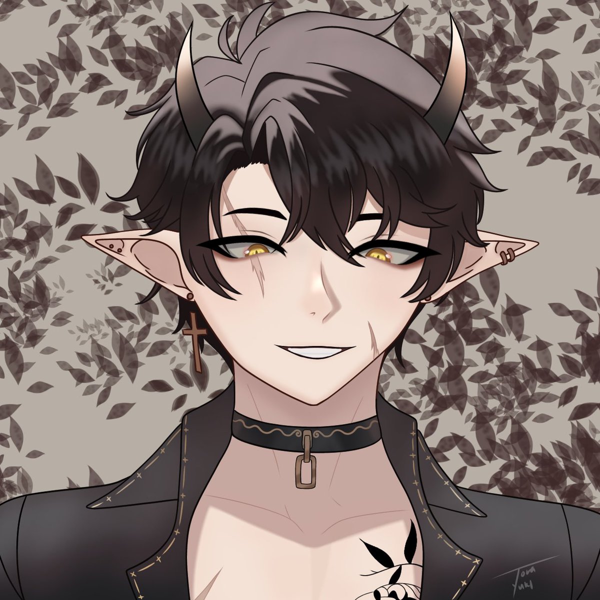 ToraYuki9's tweet photo. We drew a super cool demon, @KT_DemonVT!! The moment I saw your new character design, it gave me the motivation to draw! Please accept this little art from a shy white tiger 🥹🐯❄️ #yukiRKGK #Kallery https://t.co/WXe5W1rfoC