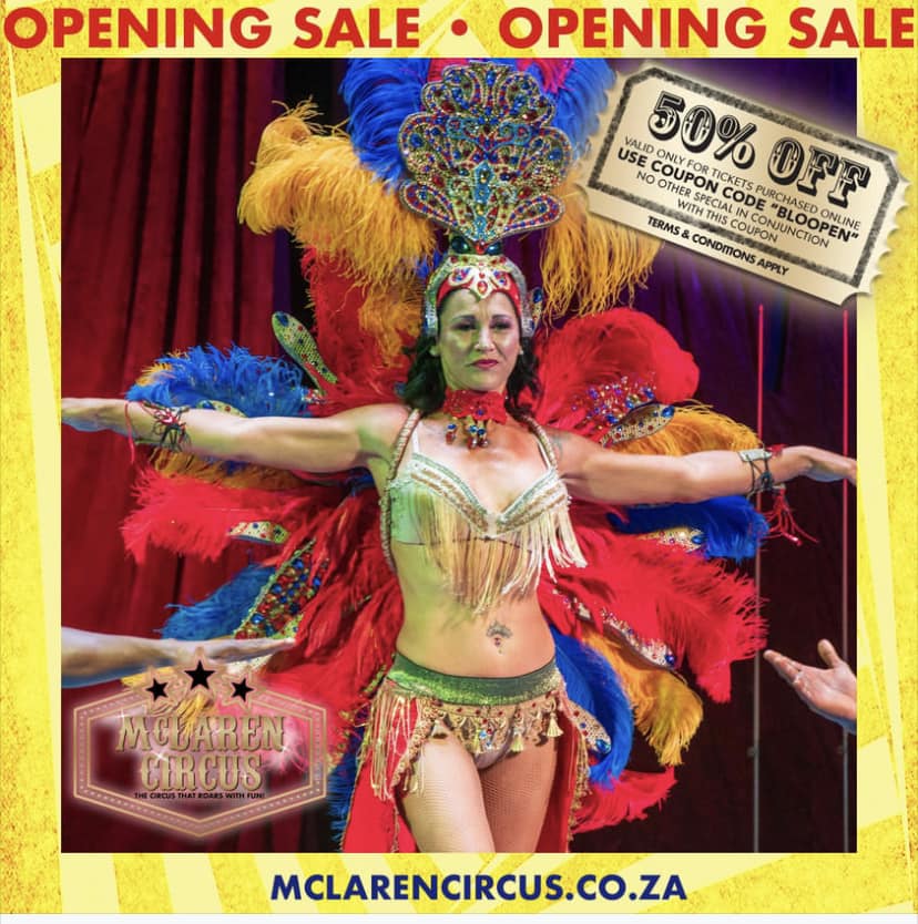 DenzilMclaren's tweet photo. Book online to get this big special offer for @mclarenscircus Opening Night in #Bloemfontein Tonight πͺπππβ€οΈ
#Coming Soon to #Kimberley & #DeAar #NorthernCape #Mangaung #FreeState #FreeStateZA
All Show Times https://t.co/6r3xRFLuoE
Buy Tickets online: https://t.co/wsY55VvJ9G https://t.co/XRmYB836GL