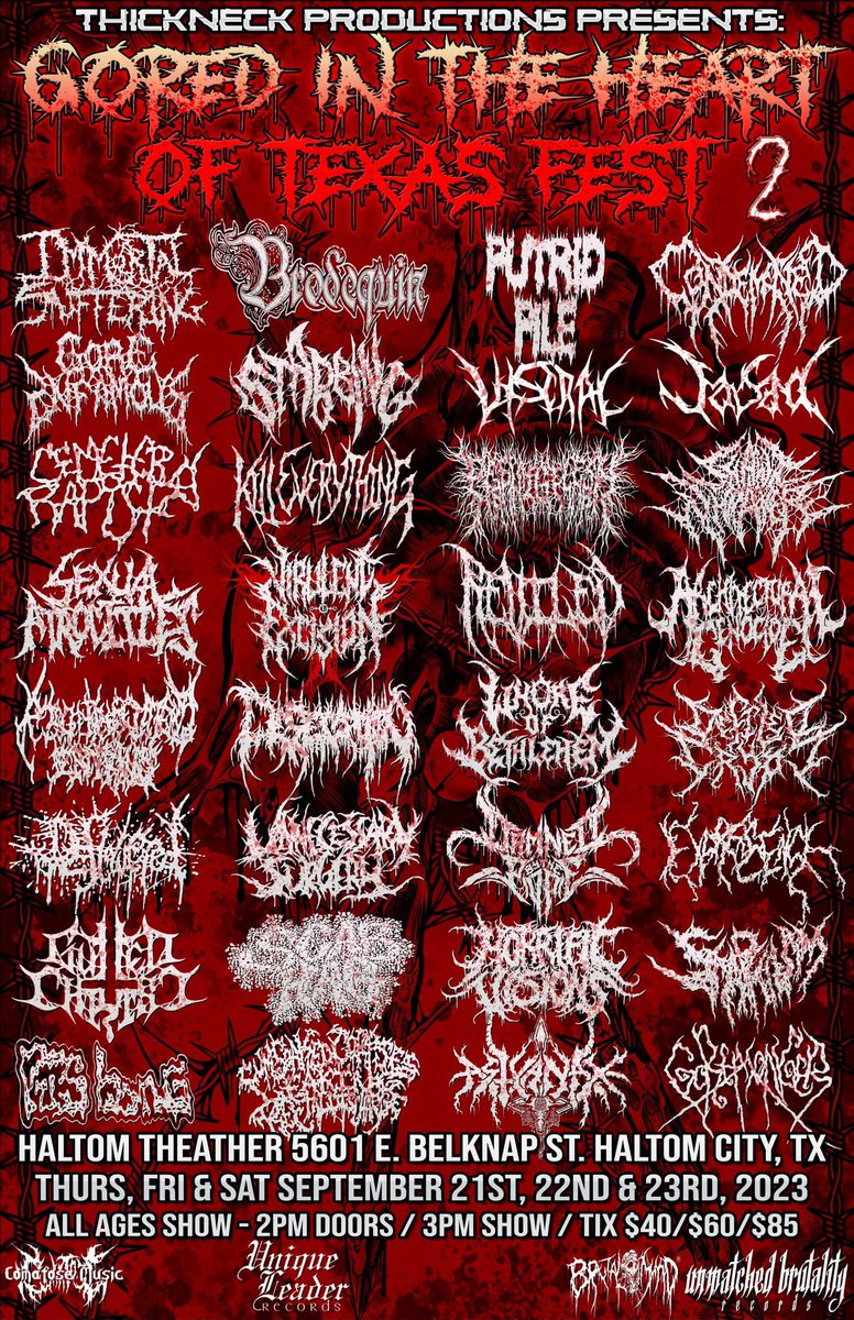 Jasad, Viscral dan Gore Infamous akan tampil di Texas, USA bulan September mendatang 🤘🏿🗿