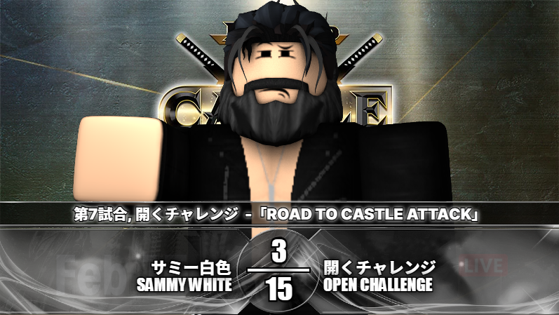 APWRBLX's tweet photo. 2.3.23

今夜のメインイベントとして、サミー・ホワイトが観客の誰とも対戦する！

As your main event of the evening, Sammy White faces anyone in the crowd! https://t.co/slA0bhEcE1