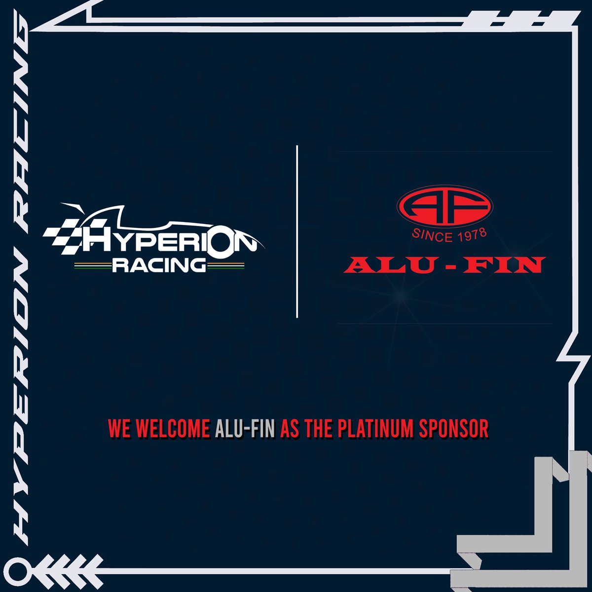 thyperions's tweet image. We are proud to present our platinum sponsor, 'Alu-fin'. They helped our team to get our HRT-06 car parts anodized. We are completely in awe of their gesture and thank them with our hearts full of gratitude.