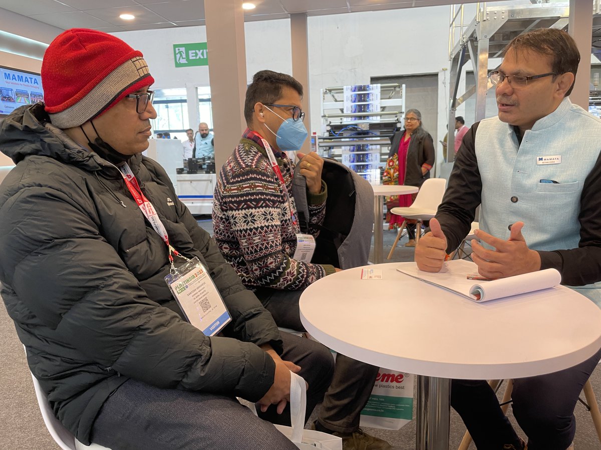 mamatamachinery's tweet image. PlastIndia Day 2

Good Morning to All

Welcome to you in @plastindia 2023
We Look Forward to Meet You

#plastindia #plastindia2023 #bagmakingmachine #packaging #packagingmachine #plasticmachine #plasticindustry #polymer #plastics #india #Exhibition #manufacturing