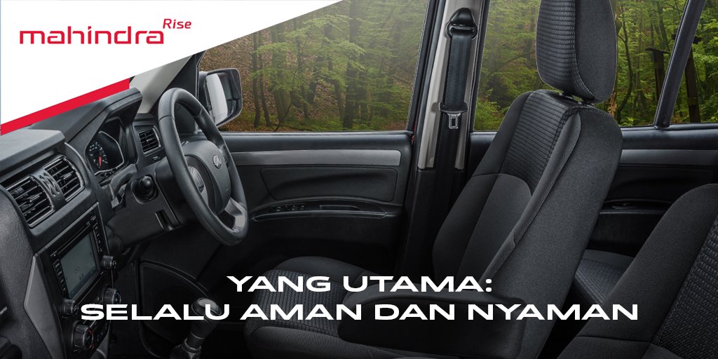 Mahindra_id's tweet photo. #MahindraScorpio memiliki interior modern yang nyaman untuk ditumpangi oleh penumpang dengan kapasitas penuh, hingga lima orang di dalam kabin. Masing-masing penumpang juga punya fasilitas seat belt personal yang menambah faktor keselamatan di dalam berkendara. Nyaman dan aman! https://t.co/455PvaolWO