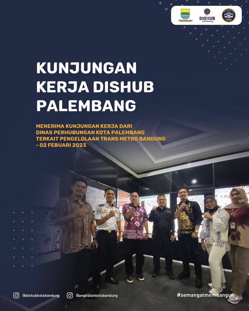 UPTD Angkutan menerima kunjungan kerja dari <a href="/palembang/">Kota Palembang</a>.dishub @trans_musi terkait pengelolaan Trans Metro Bandung. Rabu (2/2/23) 

#semangatmembangun

Selengkapnya : instagr.am/p/CoJeM1ehVxi/