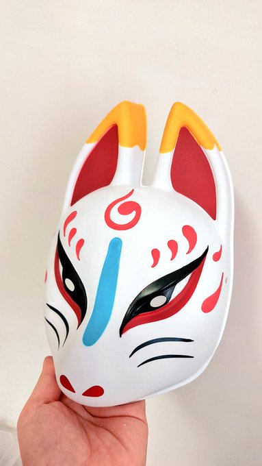 細かい所ちょっとずつ違うけどお面リペイントしたえんやらや〜 