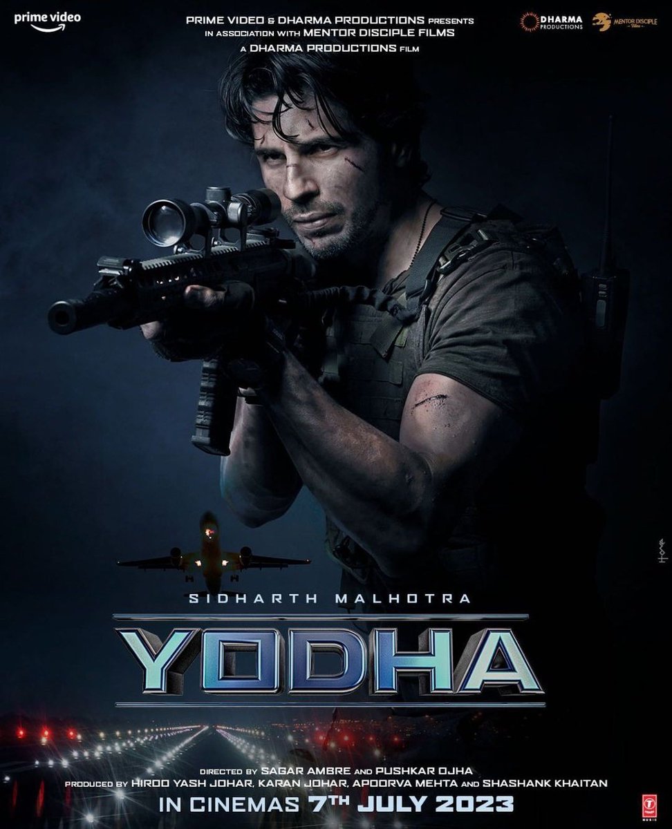 Packed with action, thrill and big screen entertainment - our #Yodha is landing in cinemas  near you, so fasten your seat belts! 

YODHA in Cinemas, July 23th, 2023!!