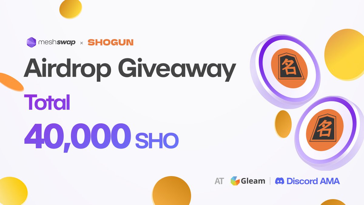 Meshswap_Fi's tweet photo. 📢 #Meshswap X #Shogun Airdrop Event Winner Announcement

Congrats to all SHO liquidity providing Event Winners🥳

Check if you are eligible for the airdrop👇
https://t.co/QDuAnzPJhr

#powerbyPolygon @shogun_polygon https://t.co/oH0ONAZu4p