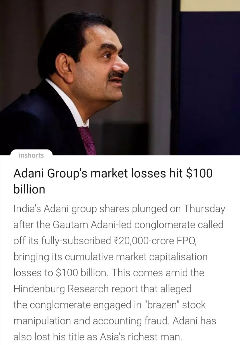 St⭕️x_©️hef (@navy_0099) on Twitter photo #ADANI
#BubbleBurst
This is what I was trying to highlight for so long, poor retail investors have lost their hard earned money...one of the most manipulated stock
<a href="/ashumadan4/">Ashu Madan</a>
<a href="/kuttrapali26/">Ayushi Chky</a> <a href="/SandeepKrJainTS/">Sandeep Jain Tradeswift</a> <a href="/ashumadan4/">Ashu Madan</a> <a href="/sanjiv_bhasin/">sanjiv</a> <a href="/kunalsaraogi/">Kunal Saraogi</a> <a href="/iamrakeshbansal/">Dr. Rakesh Bansal</a> #ADANI
#BubbleBurst
This is what I was trying to highlight for so long, poor retail investors have lost their hard earned money...one of the most manipulated stock
<a href="/ashumadan4/">Ashu Madan</a>
<a href="/kuttrapali26/">Ayushi Chky</a> <a href="/SandeepKrJainTS/">Sandeep Jain Tradeswift</a> <a href="/ashumadan4/">Ashu Madan</a> <a href="/sanjiv_bhasin/">sanjiv</a> <a href="/kunalsaraogi/">Kunal Saraogi</a> <a href="/iamrakeshbansal/">Dr. Rakesh Bansal</a>