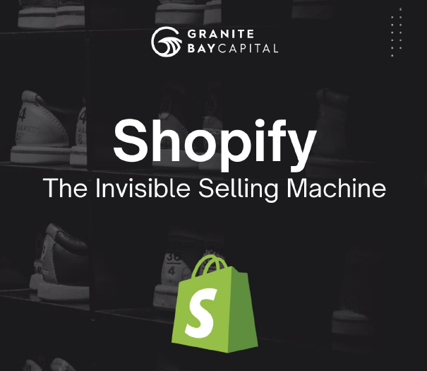 Shopify: The Invisible Selling Machine

Click below for 100+ pg report breaking down <a href="/Shopify/">Shopify</a>, global e-commerce, competitors, opportunities, and threats.

*Report is general information (NOT financial advice)

<a href="/tobi/">tobi lutke</a> <a href="/harleyf/">Harley Finkelstein</a> <a href="/nejatian/"></a> <a href="/leinwand/">Allan Leinwand</a>

granitebaycap.substack.com/p/shopify-the-…