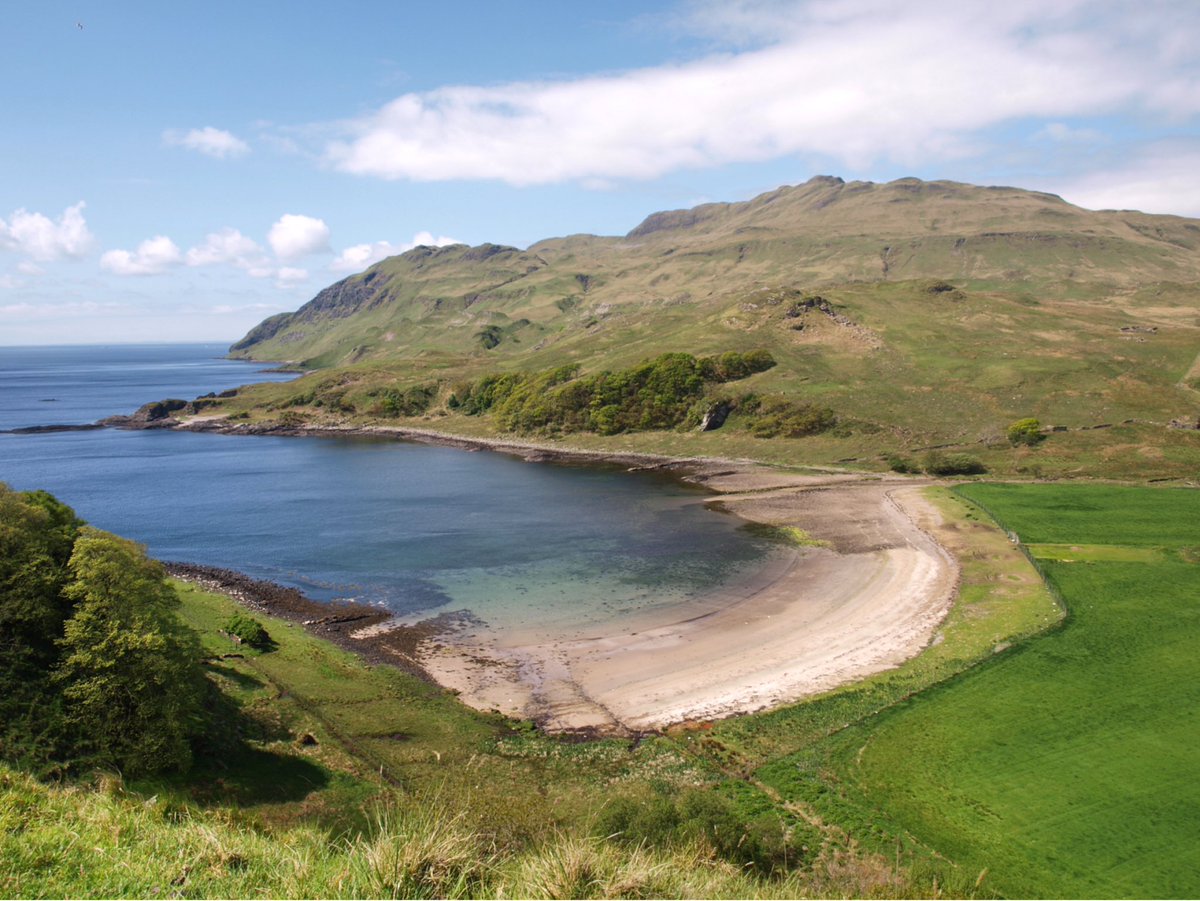 Good morning. An early ‘I couldn’t sleep’ one for me.  Today’s photo is an idyllic wee bay on the Ardnamurchan Peninsula. The original ‘long and winding road’ but definitely worth the twists and turns. #Scotland #photooftheday #nofilter