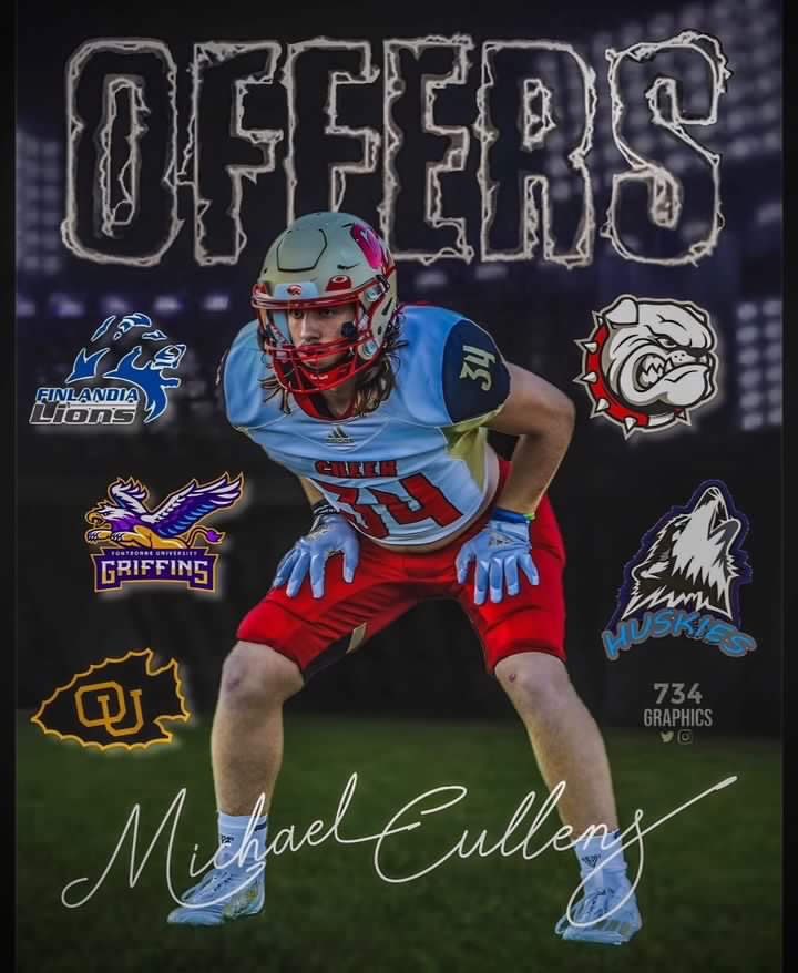 My first 5 offers, I am extremely blessed for all the support through my high school journey. 🙏🏻🙏🏻
<a href="/734_graphics/">Commitment Edits</a> <a href="/CCreekFootball/">Caney Creek Football</a>  <a href="/coachhineman/">Kendall Hineman</a> <a href="/CaneyCreekHS/">Caney Creek High School, Conroe ISD</a> <a href="/MACBulldogsFB/">McPherson Football</a> <a href="/OttawaBravesFB/">Ottawa Braves Football</a> <a href="/FULionsFootball/">Finlandia University Football</a> @FontbonneSprint <a href="/HowardHuskies1/">HH Prep Post Grad Football Team</a> #highschoolfootball