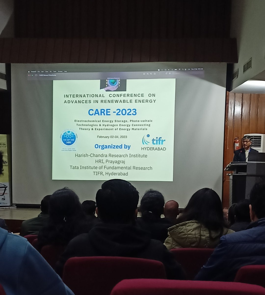 DeepakK95403927's tweet image. Excited to be a part of #CARE-2023. Looking forward to hearing excellent talks from some great scientist from India and around the world. #HRI, #TIFR Hyderabad.