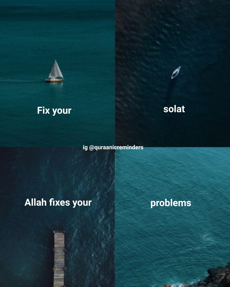 Al__Quraan's tweet photo. Fix your solat, Allah fixes your problems. https://t.co/jxmHS3SMTQ